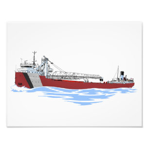 Underbar Sjöar Freighter George A. Sloan Nyckel G Fototryck