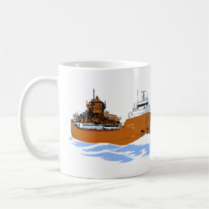 Underbar Sjöar freighter Hon. James L. Oberstar Kaffemugg