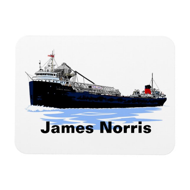 Underbar Sjöar Freighter James Norris Magnet (Horisontell)