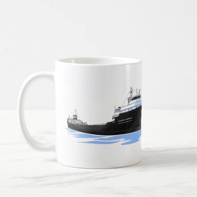 Underbar Sjöar Freighter Richard M. Marshall Kaffemugg (Vänster)