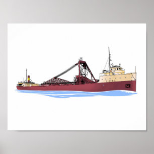 Underbar Sjöar Freighter Sierra (Colombia) Poster
