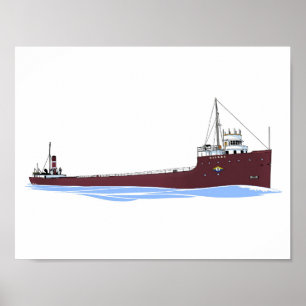 Underbar Sjöar Freighter Sierra (Tomlinson) Poster