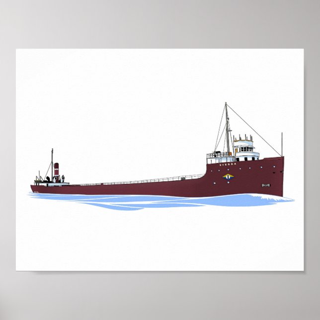 Underbar Sjöar Freighter Sierra (Tomlinson) Poster (Framsidan)