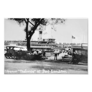 Underbar Sjöar Passenger Steamer Tashmoo Ontario Fototryck