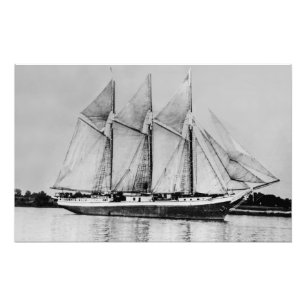 Underbar Sjöar schooner Oliver H. Perry Fototryck