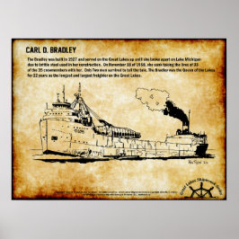 Underbar Sjöar Shipwreck Series: Carl D Bradley Poster