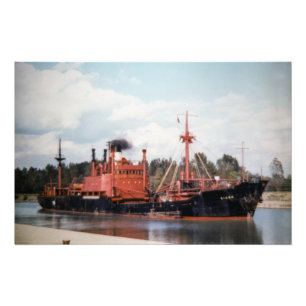 Underbar Sjöar steamer Diana Fototryck