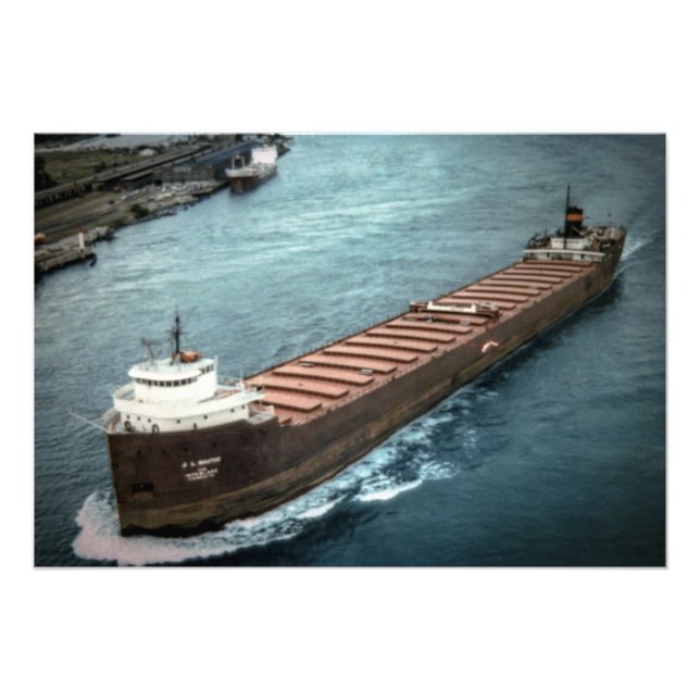 Underbar Sjöar steamer J.L. Mauthe Fototryck (Framsidan)