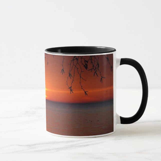 Underbar Sjöar Sunset by Bobby Mikul ceramic mugg (Höger)