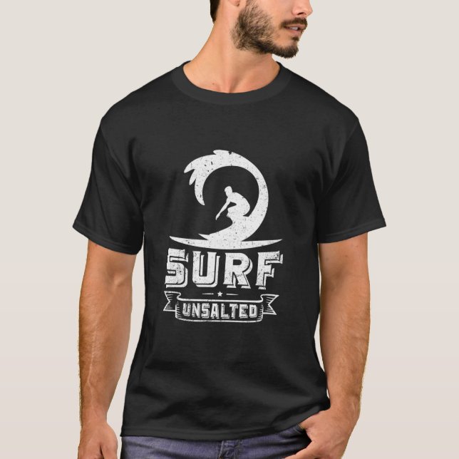 Underbar Sjöar Surfing Surfa Osaltat Surfing Hoodi T Shirt (Framsida)
