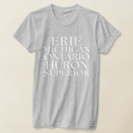 Underbar Sjöar Tee Michigan Sjöar T-shirts