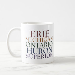 Underbar Sjöar Tee Michigan Sjöar T-shirts Kaffemugg
