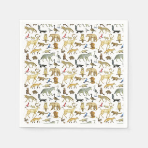 Underbar Sjöar Wildlife Napkins Pappersservett