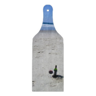 Underbar skärbräda för vinexponeringsglas!