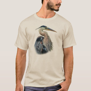 Underbar skjorta för blåttHeronutslagsplats Tee Shirt