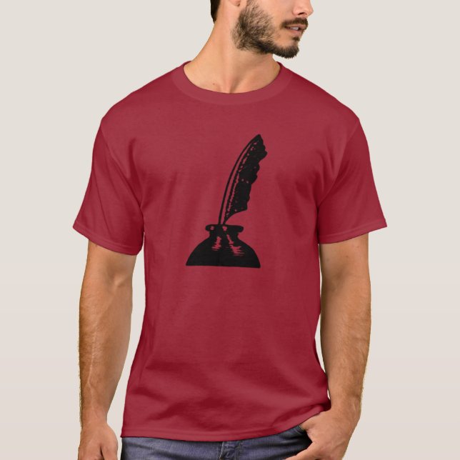 Underbar skrivmaskin eller lärare Quill Pen T Shirt (Framsida)