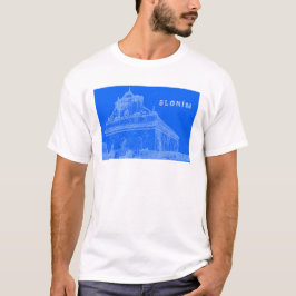 Underbar SLonim Synagogue Architecture Sketch i Vi T Shirt