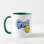 Underbar Smile-kaffe Mugg-gåva för vänner och alla Mugg<br><div class="desc">Börja din dag med positivitet! ☕ Detta Underbara sjömil Motiverande Mugg är designat med en glad smiley face och upplyftande "Underbar" text som ger omedelbar lycka. Perfekt för kaffe, te eller hett choklad gör mugg en tankeväckande gåva till vänner, medarbetare eller nära och kära på födelsedagar, helgdagar eller vid något...</div>