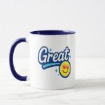 Underbar Smile-kaffe Mugg-gåva för vänner och alla Mugg<br><div class="desc">Börja din dag med positivitet! ☕ Detta Underbara sjömil Motiverande Mugg är designat med en glad smiley face och upplyftande "Underbar" text som ger omedelbar lycka. Perfekt för kaffe, te eller hett choklad gör mugg en tankeväckande gåva till vänner, medarbetare eller nära och kära på födelsedagar, helgdagar eller vid något...</div>