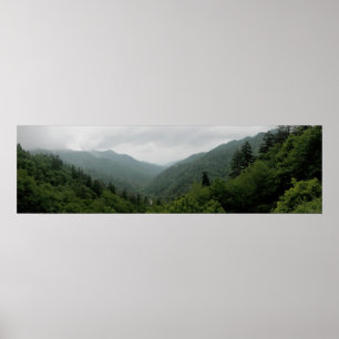 Underbar Smokey bergnationalpark Panormaic 2 Poster