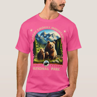 Underbar Smokey Mountains National Park Black Bear T Shirt