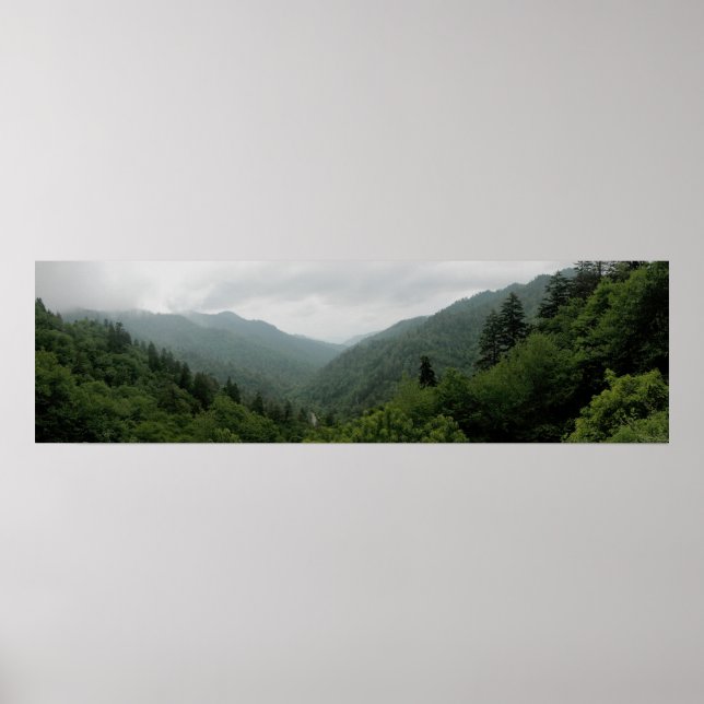Underbar Smokey Mountains nationalpark Panormaic 2 Poster (Framsidan)