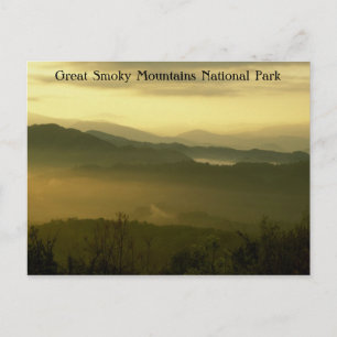 Underbar Smoky Mountains nationalpark Dawn Vykort