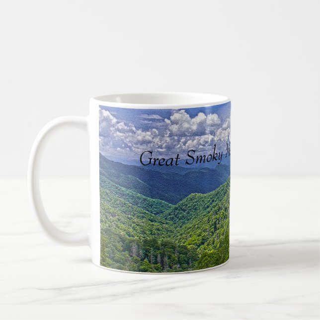 Underbar Smoky Mountains nationalpark Photo Mugg (Vänster)