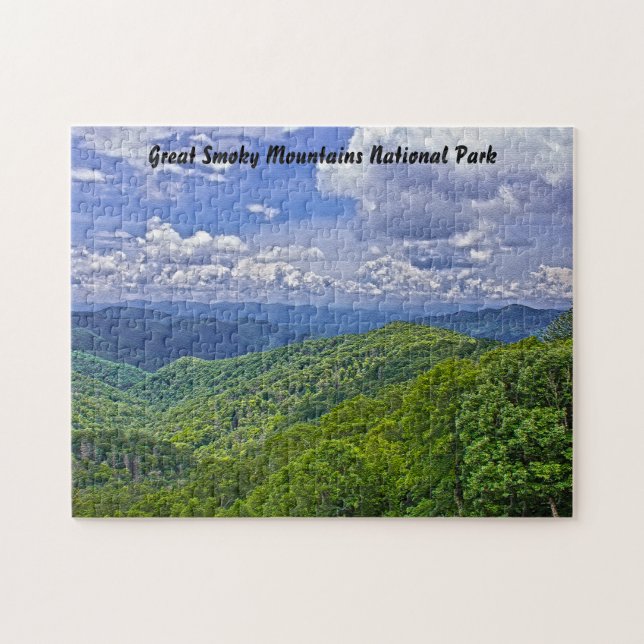 Underbar Smoky Mountains nationalpark Photo Puzzle Pussel (Horisontell)