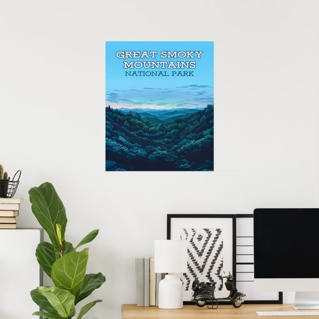 Underbar Smoky Mountains nationalpark Tennessee Poster (Hemmakontoret)