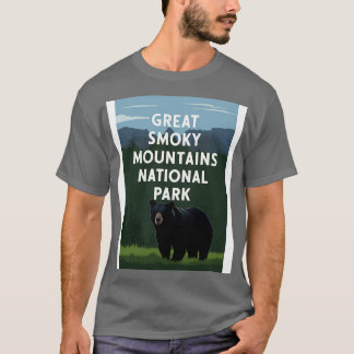 Underbar Smoky Mountains nationalpark Travel Art B T Shirt
