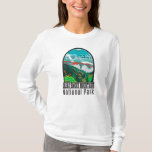 Underbar Smoky Mountains nationalpark Vintage T-Sh T Shirt<br><div class="desc">Underbar Rökig bergsvektorgrafik i stil-fönsterdesign. Parken omfattar lush-skogar och en mängd vilda blommor som blommar året om.</div>