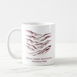 Underbar Smoky Mountains nationalparkskonst Kaffemugg