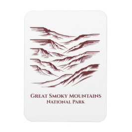 Underbar Smoky Mountains nationalparkskonst Magnet