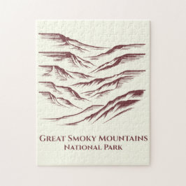 Underbar Smoky Mountains nationalparkskonst Pussel