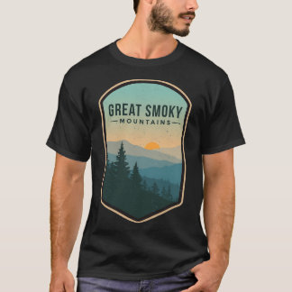 Underbar Smoky Mountains Retro nationalpark Tennes T Shirt