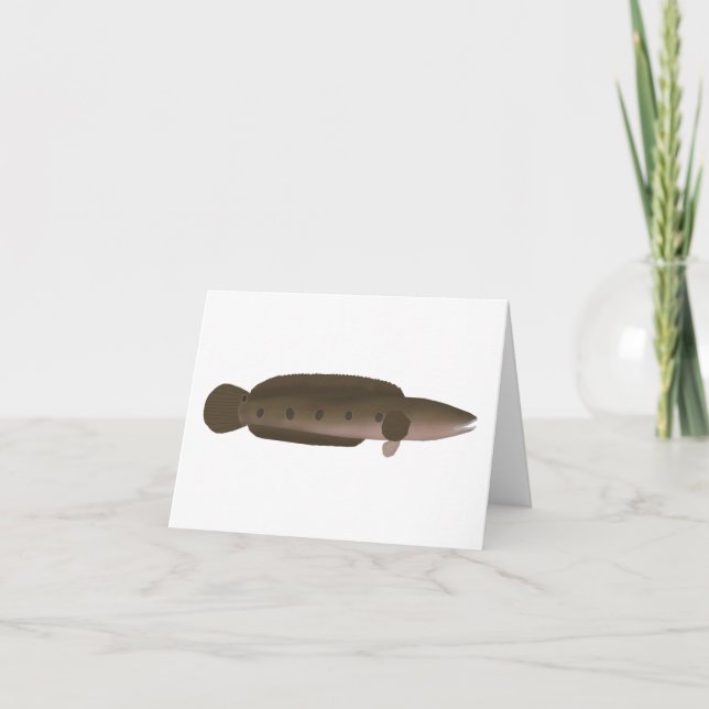 Underbar Snakehead Anteckningskort (Framsida)