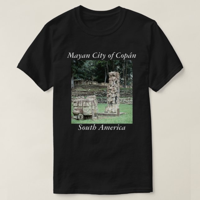 Underbar Sol Lord AD426 Mayan Ruins Ancient Photo Tee (Design framsida)