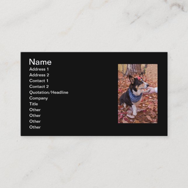 Underbar som ser dig! visitkort (Framsida)