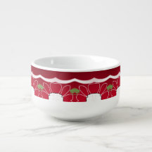 Underbar Soppa Bowl i en ljus Blommigt