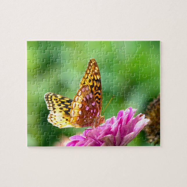 Underbar Spangled Fritillary Jigszle Puzzle Pussel (Horisontell)