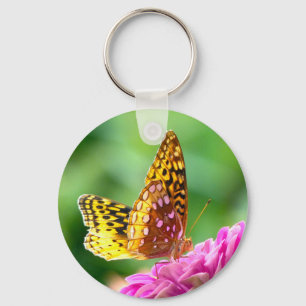 Underbar Spangled Fritillary Nyckelring