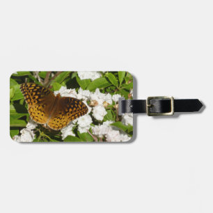 Underbar Spangled Fritillary på Mountain Laurel Bagagebricka