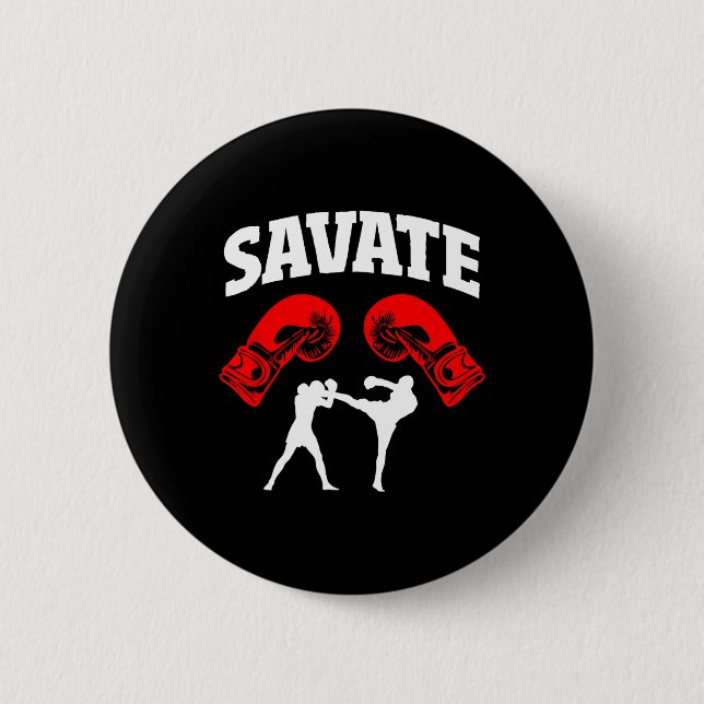 Underbar Sparate Boxing Design Kick Mma Kickboxing Knapp (Framsida)