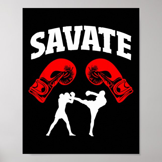 Underbar Sparate Boxing Design Kick Mma Kickboxing Poster (Framsidan)