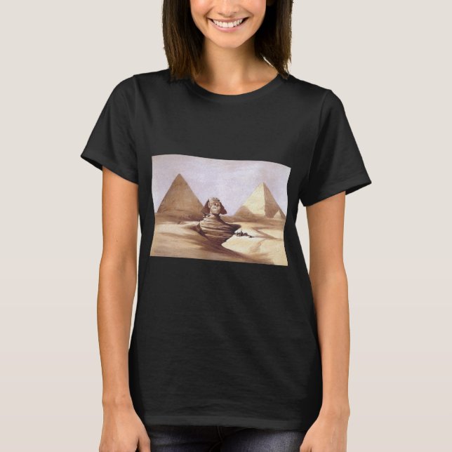 Underbar Sphinx, Pyramids of Giza T Shirt (Framsida)