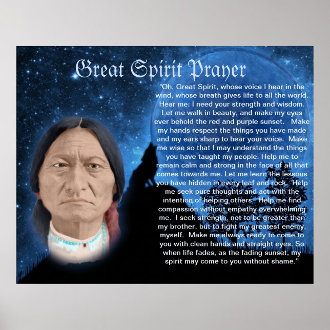 Underbar Spirit Prayer Poster (Framsidan)