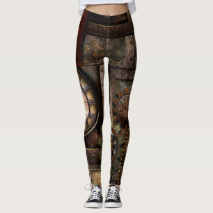 Underbar steampunkdesign leggings