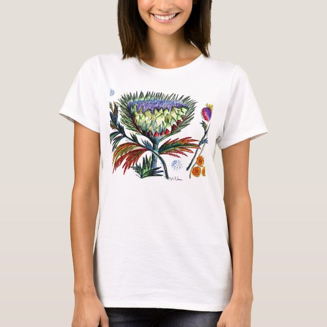 Underbar stor stark Thistle för en stark person Tee Shirt (Framsida)