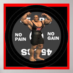 Underbar Storbritannien Powerlifter Poster